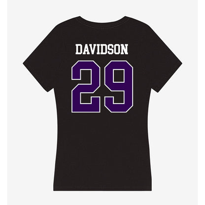 Kansas State - NCAA Football : Dylan Davidson - Women's V-Neck T-Shirt-1