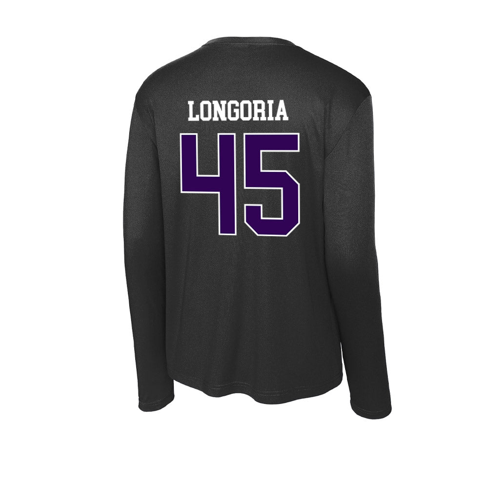 Kansas State - NCAA Baseball : Adan Longoria - Activewear Long Sleeve T-Shirt-1