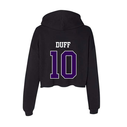 Kansas State - NCAA Football : Dillon Duff - Women's Crop Fleece Hoodie-1