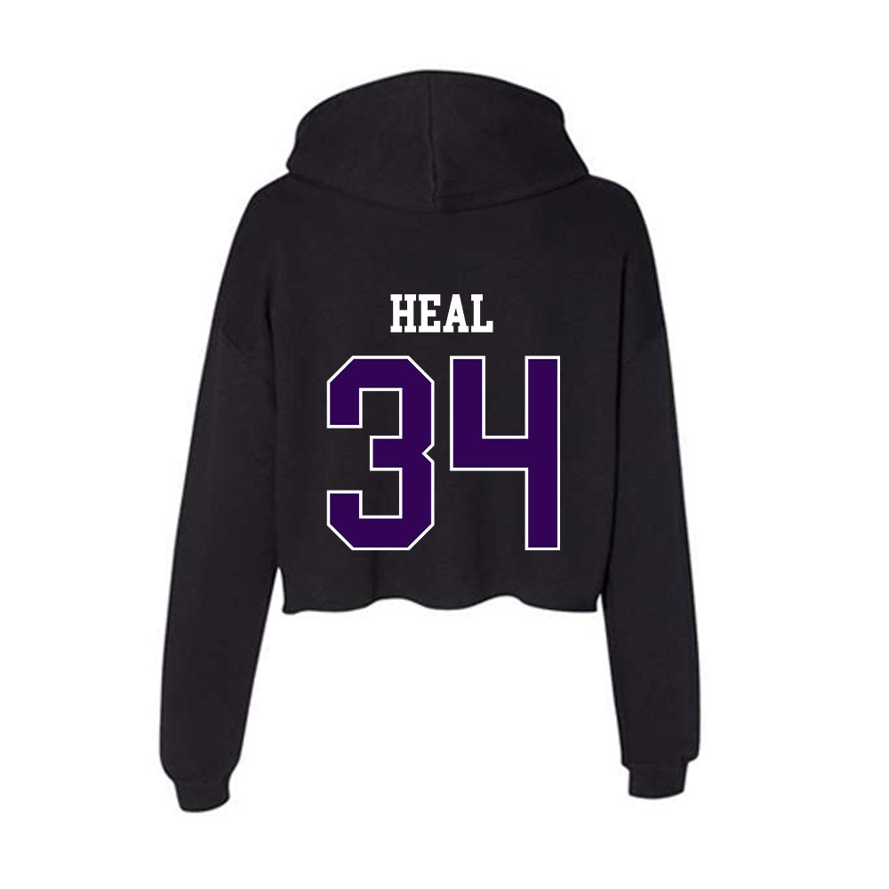 Kansas State - NCAA Women's Basketball : Tess Heal - Women's Crop Fleece Hoodie-1