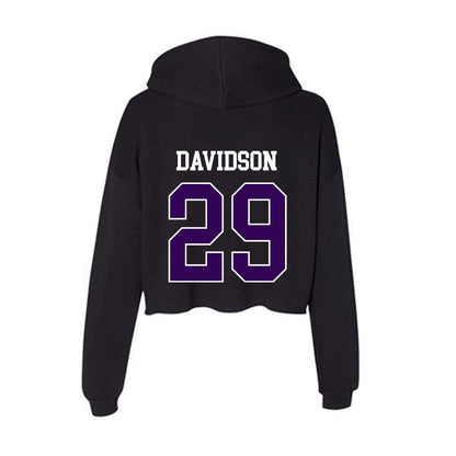 Kansas State - NCAA Football : Dylan Davidson - Women's Crop Fleece Hoodie-1