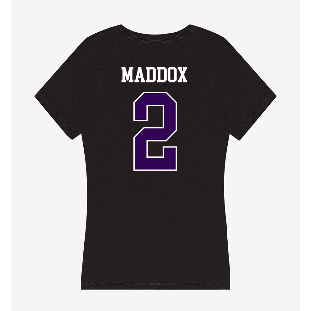 Kansas State - NCAA Football : Adrian Maddox - Women's V-Neck T-Shirt-1