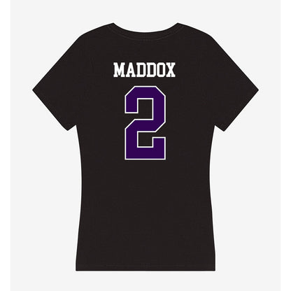Kansas State - NCAA Football : Adrian Maddox - Women's V-Neck T-Shirt-1