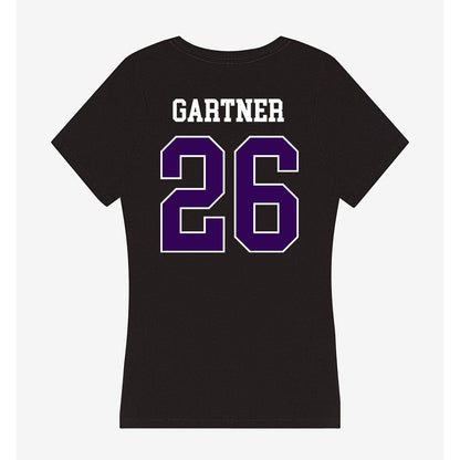 Kansas State - NCAA Baseball : Noah Gartner - Women's V-Neck T-Shirt-1