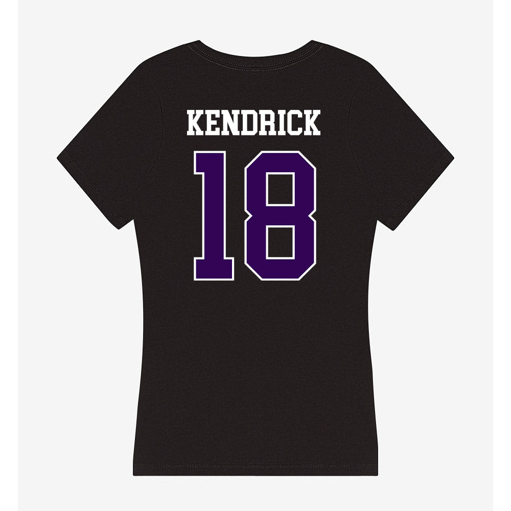 Kansas State - NCAA Baseball : Micah Kendrick - Women's V-Neck T-Shirt-1