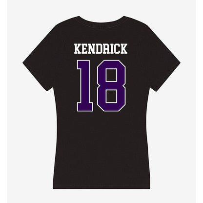 Kansas State - NCAA Baseball : Micah Kendrick - Women's V-Neck T-Shirt-1
