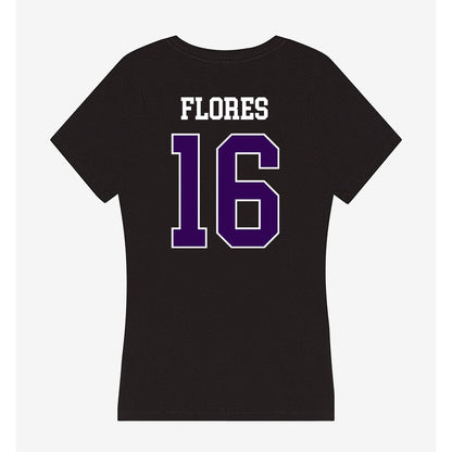 Kansas State - NCAA Baseball : Matthew Flores - Women's V-Neck T-Shirt-1