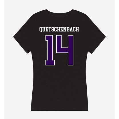 Kansas State - NCAA Baseball : Jack Quetschenbach - Women's V-Neck T-Shirt-1