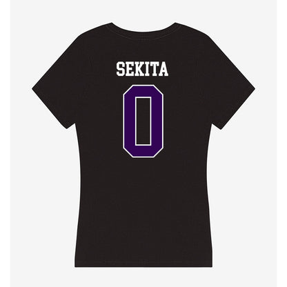 Kansas State - NCAA Women's Volleyball : Fuka Sekita - Women's V-Neck T-Shirt-1