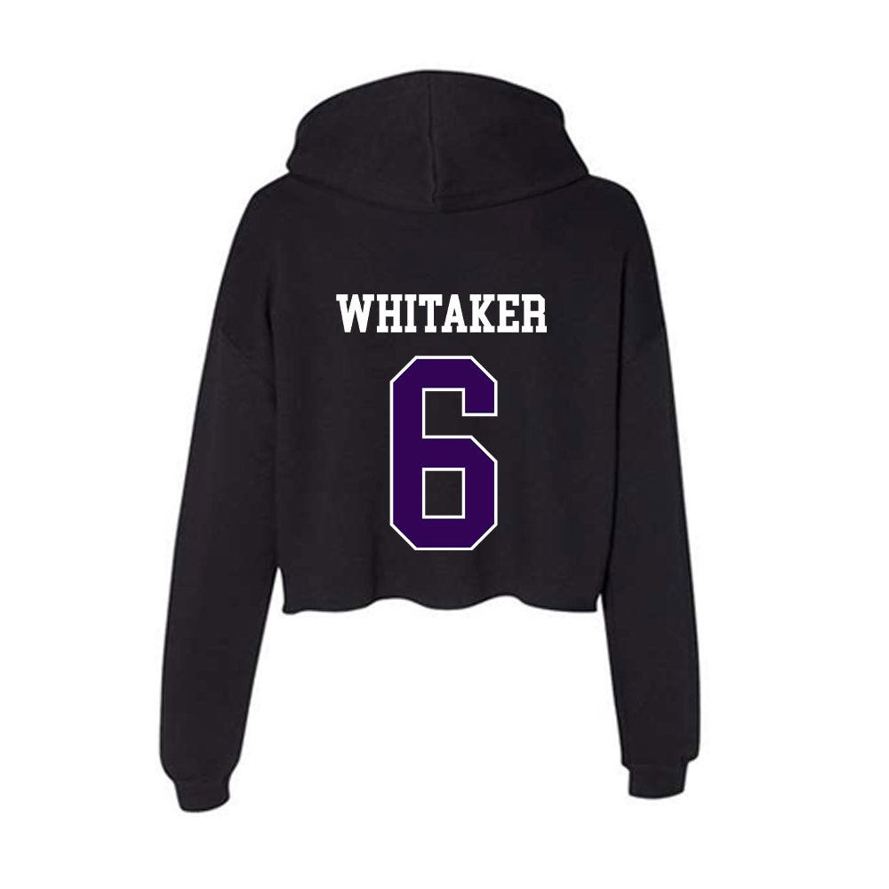 Kansas State - NCAA Football : Darien Whitaker - Women's Crop Fleece Hoodie-1