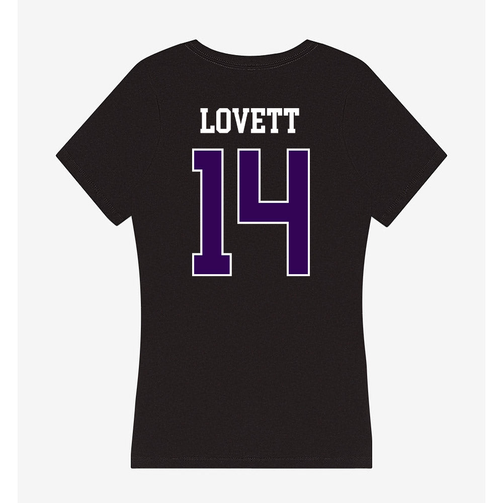 Kansas State - NCAA Football : Maxwell Lovett - Women's V-Neck T-Shirt-1