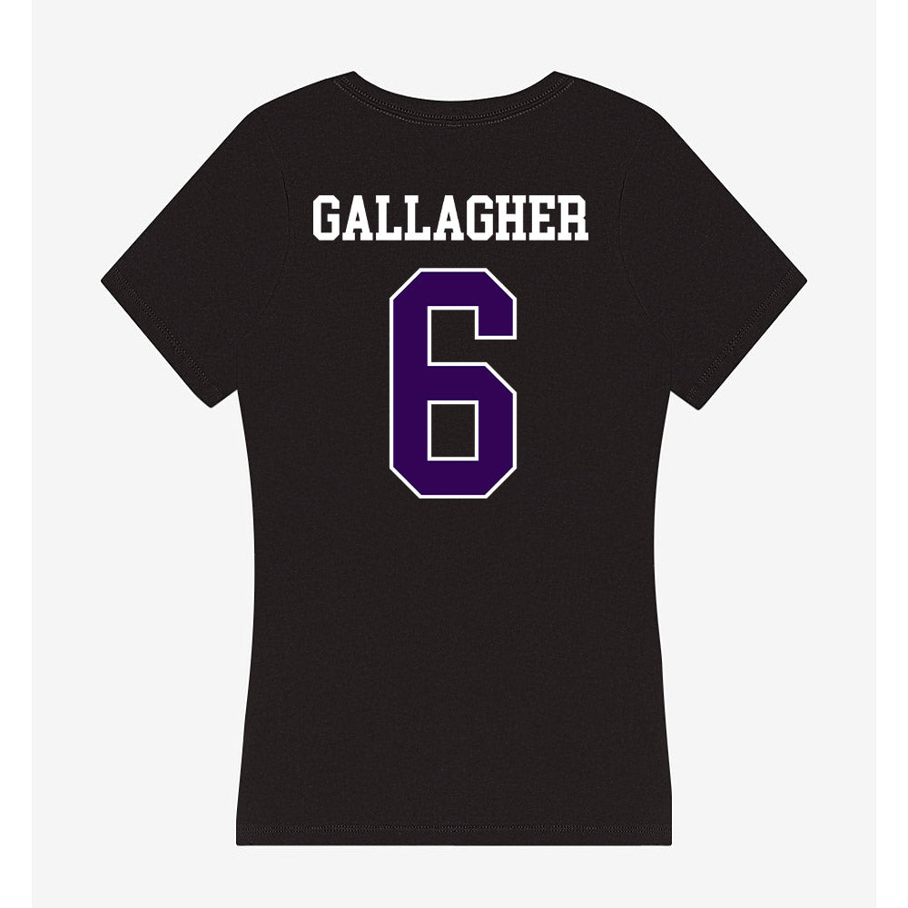 Kansas State - NCAA Baseball : Grant Gallagher - Women's V-Neck T-Shirt-1