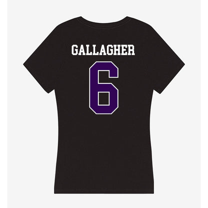 Kansas State - NCAA Baseball : Grant Gallagher - Women's V-Neck T-Shirt-1