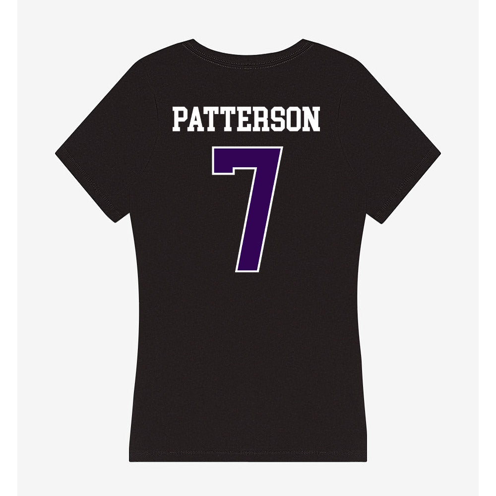 Kansas State - NCAA Football : Kaleb Patterson - Women's V-Neck T-Shirt-1