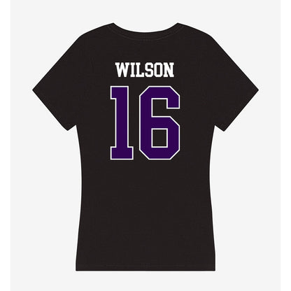 Kansas State - NCAA Football : Julius Wilson - Women's V-Neck T-Shirt-1