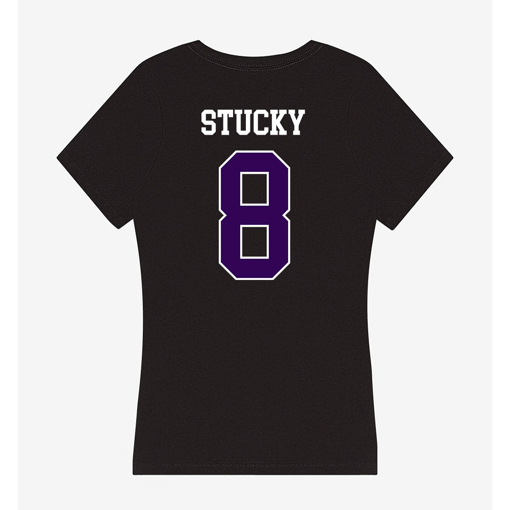 Kansas State - NCAA Women's Volleyball : Camdyn Stucky - Women's V-Neck T-Shirt-1