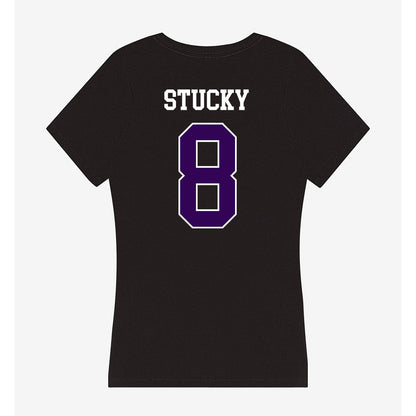 Kansas State - NCAA Women's Volleyball : Camdyn Stucky - Women's V-Neck T-Shirt-1