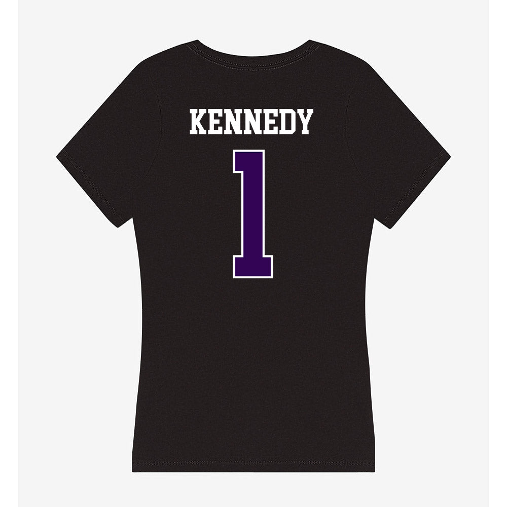 Kansas State - NCAA Baseball : Dee Kennedy - Women's V-Neck T-Shirt-1