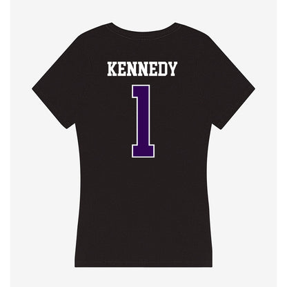 Kansas State - NCAA Baseball : Dee Kennedy - Women's V-Neck T-Shirt-1