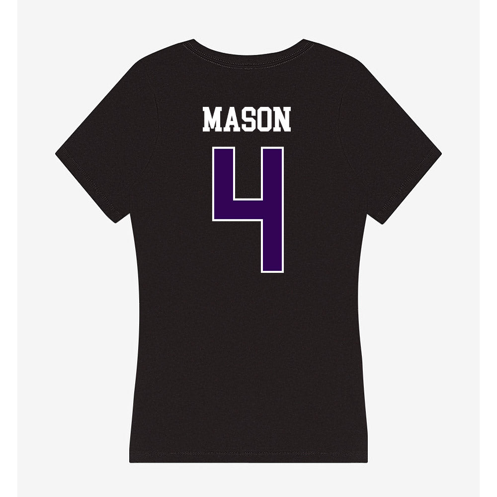 Kansas State - NCAA Football : Mekhi Mason - Women's V-Neck T-Shirt-1