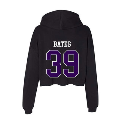 Kansas State - NCAA Football : Travis Bates - Women's Crop Fleece Hoodie-1
