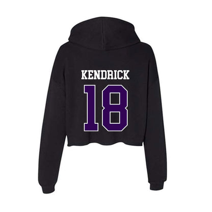 Kansas State - NCAA Baseball : Micah Kendrick - Women's Crop Fleece Hoodie-1