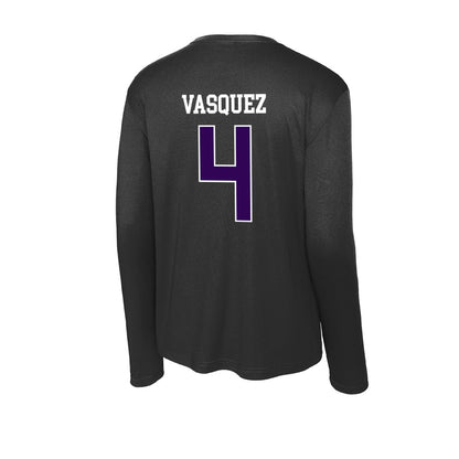 Kansas State - NCAA Baseball : Carlos Vasquez - Activewear Long Sleeve T-Shirt-1
