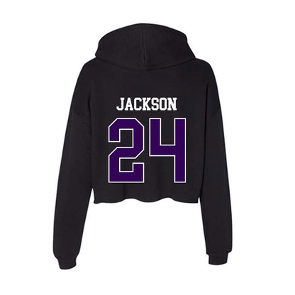 Kansas State - NCAA Football : Martel Jackson - Women's Crop Fleece Hoodie-1