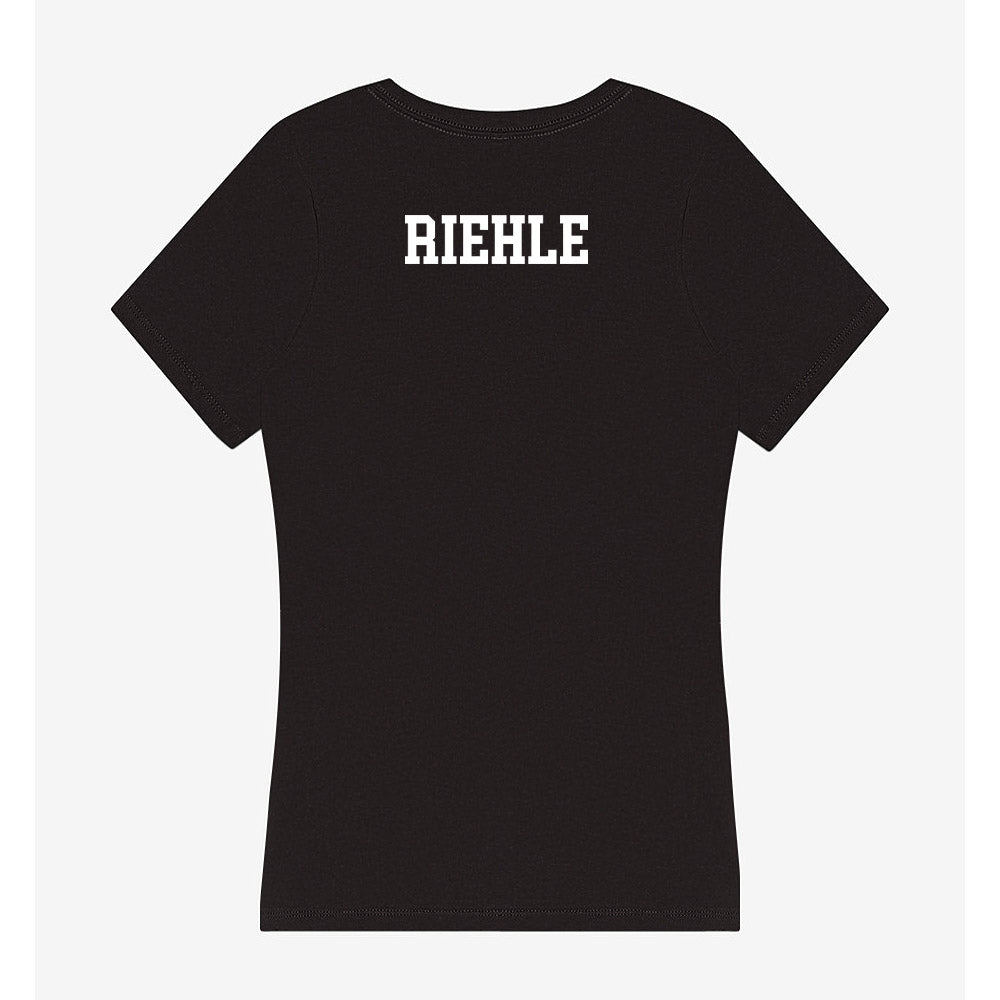 Kansas State - NCAA Women's Track & Field : Desirae Riehle - Women's V-Neck T-Shirt-1