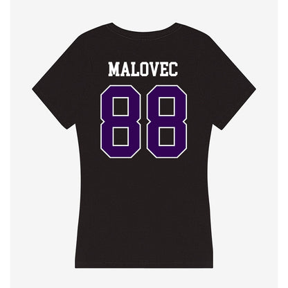 Kansas State - NCAA Men's Basketball : Timotej Malovec - Women's V-Neck T-Shirt-1