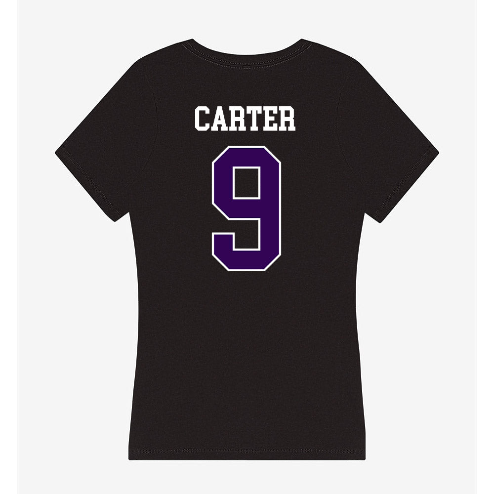 Kansas State - NCAA Women's Volleyball : Chandler Carter - Women's V-Neck T-Shirt-1