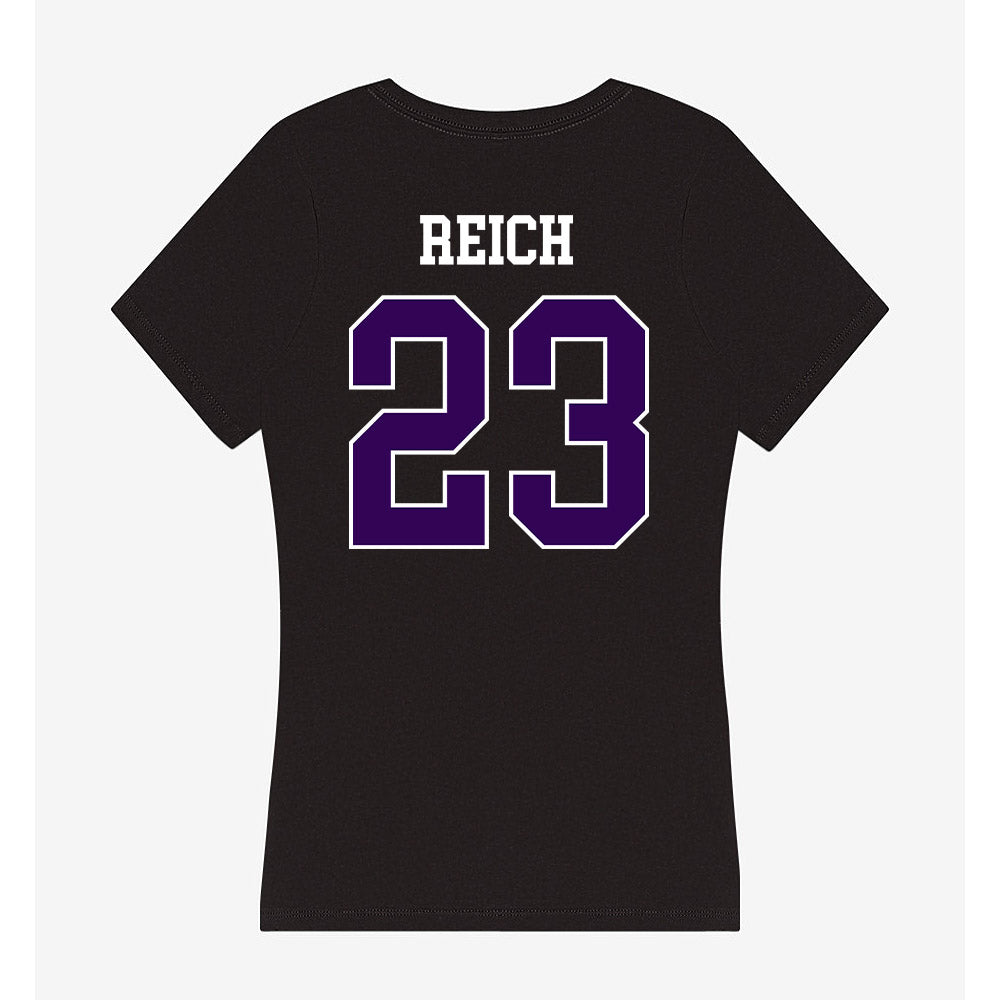 Kansas State - NCAA Baseball : Jonah Reich - Women's V-Neck T-Shirt-1