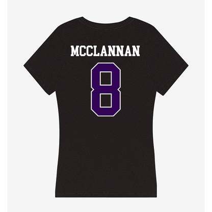 Kansas State - NCAA Football : Simon McClannan - Women's V-Neck T-Shirt-1