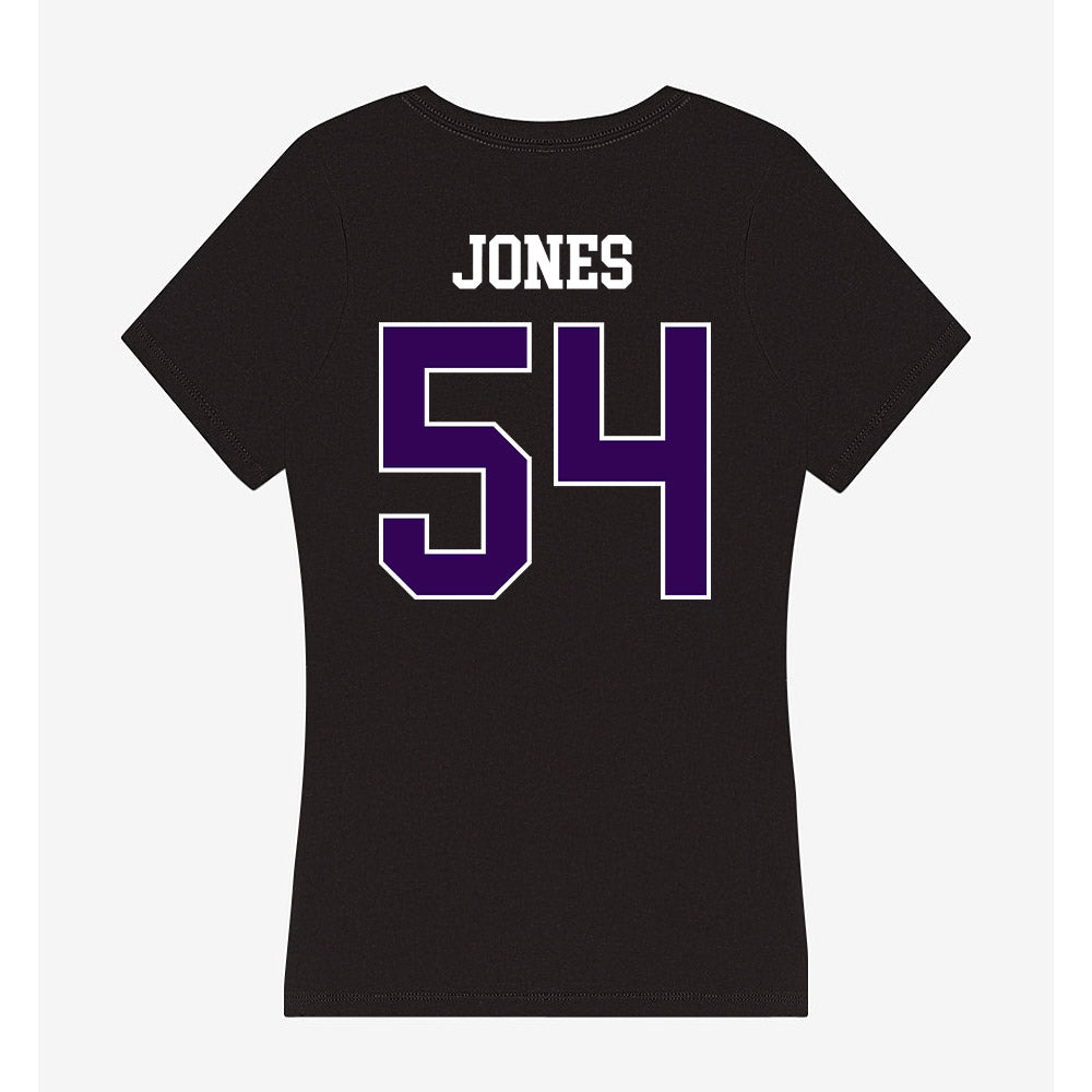 Kansas State - NCAA Football : Keiton Jones - Women's V-Neck T-Shirt-1