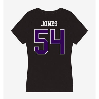 Kansas State - NCAA Football : Keiton Jones - Women's V-Neck T-Shirt-1