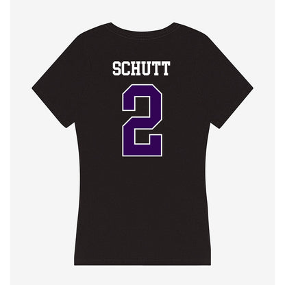 Kansas State - NCAA Men's Basketball : Jaden Schutt - Women's V-Neck T-Shirt-1