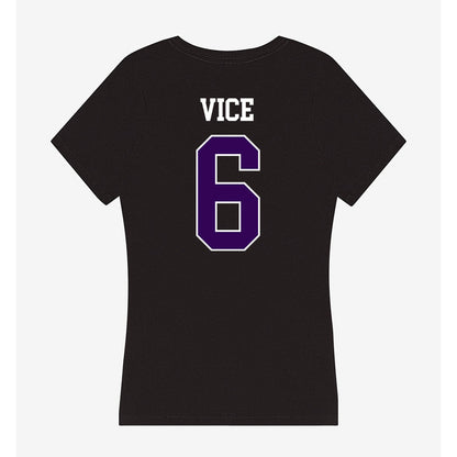 Kansas State - NCAA Men's Basketball : Brock Vice - Women's V-Neck T-Shirt-1