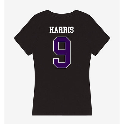 Kansas State - NCAA Football : Jay Harris - Women's V-Neck T-Shirt-1