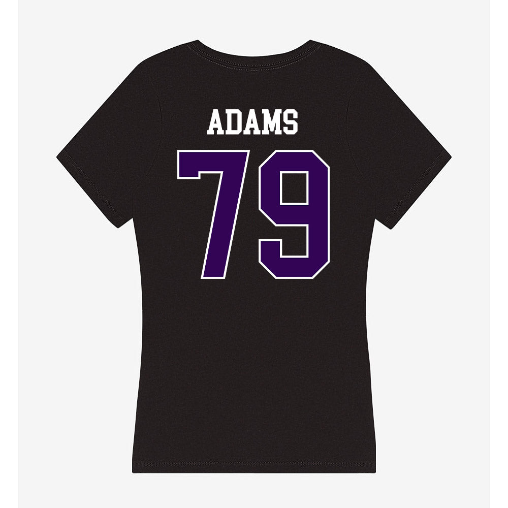 Kansas State - NCAA Football : Charlie Adams - Women's V-Neck T-Shirt-1