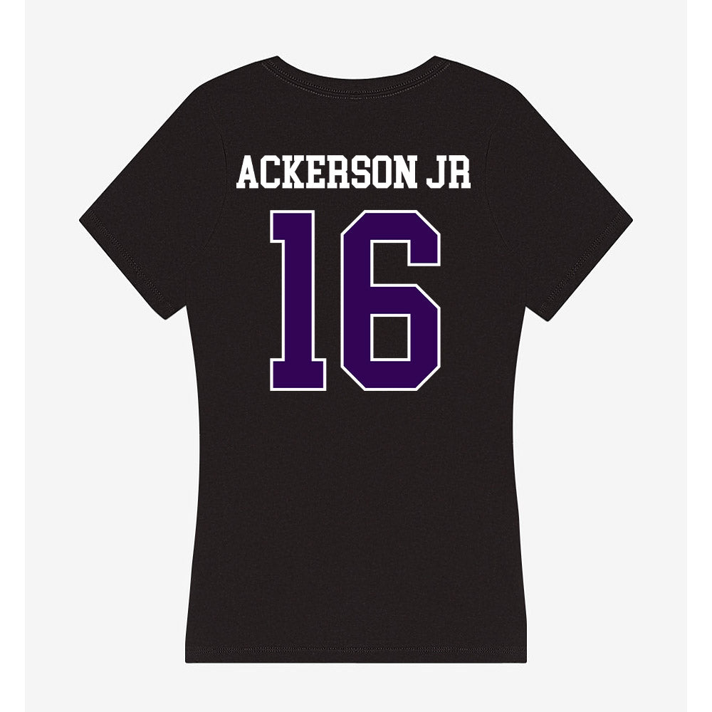 Kansas State - NCAA Football : Dj Ackerson Jr - Women's V-Neck T-Shirt-1