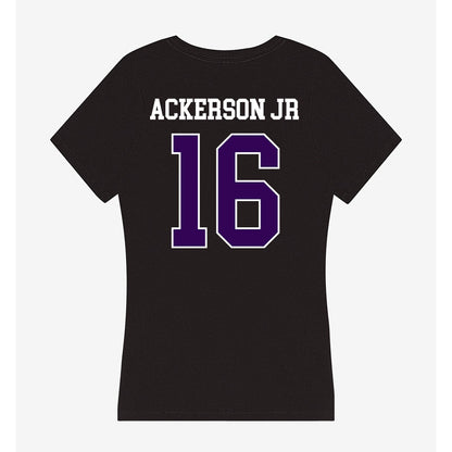 Kansas State - NCAA Football : Dj Ackerson Jr - Women's V-Neck T-Shirt-1