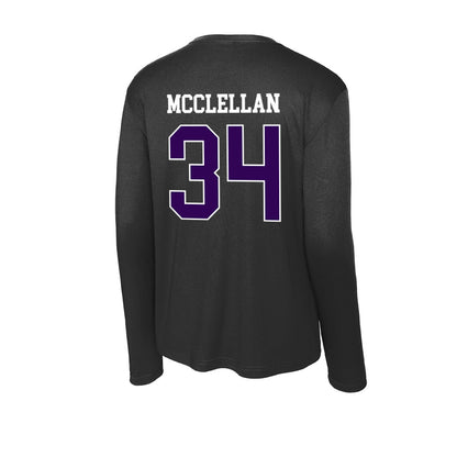 Kansas State - NCAA Football : Nick McClellan - Activewear Long Sleeve T-Shirt-1