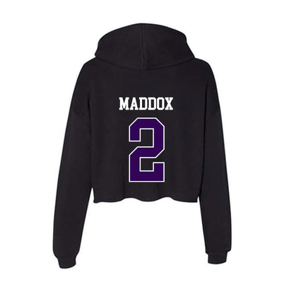 Kansas State - NCAA Football : Adrian Maddox - Women's Crop Fleece Hoodie-1
