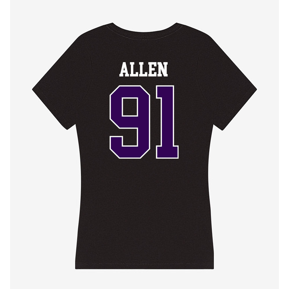 Kansas State - NCAA Football : Jordan Allen - Women's V-Neck T-Shirt-1