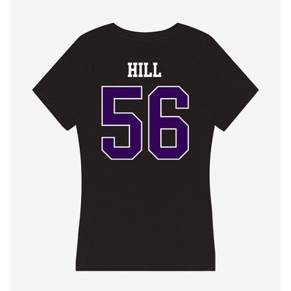 Kansas State - NCAA Football : Elijah Hill - Women's V-Neck T-Shirt-1