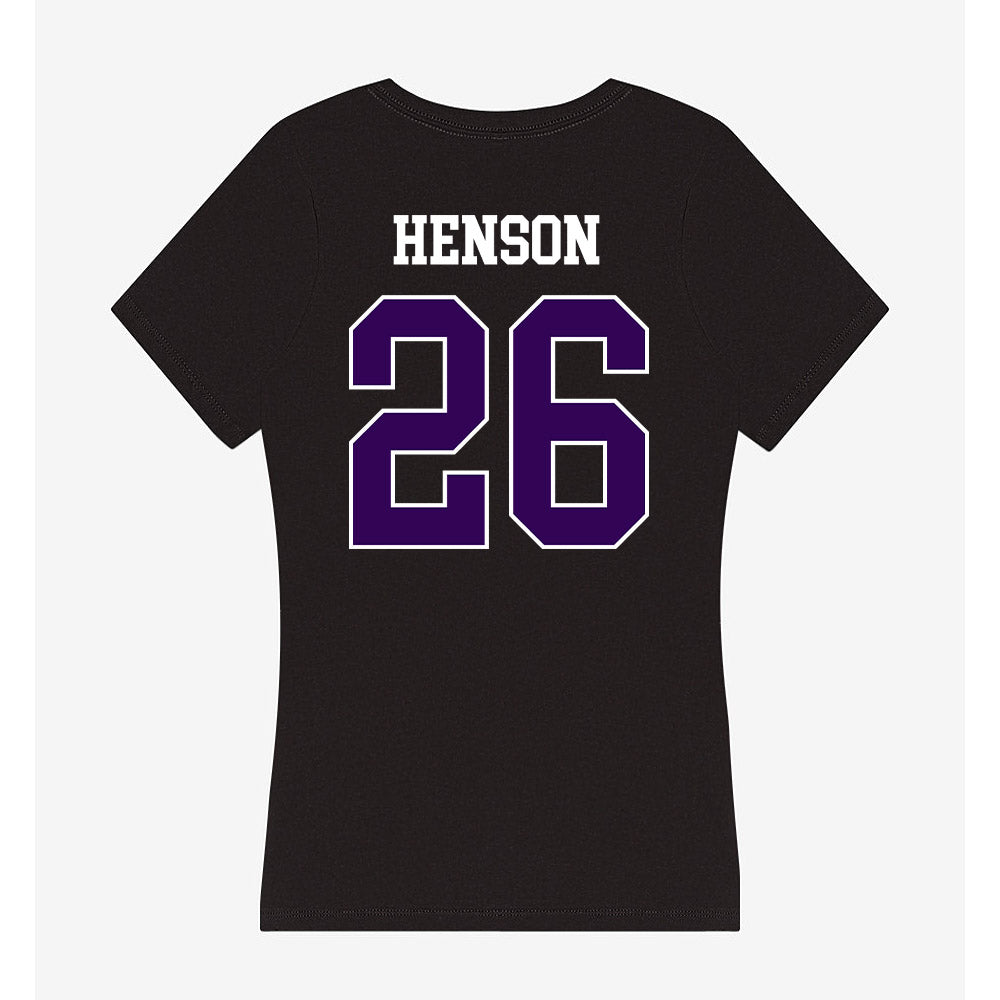 Kansas State - NCAA Baseball : Micah Henson - Women's V-Neck T-Shirt-1