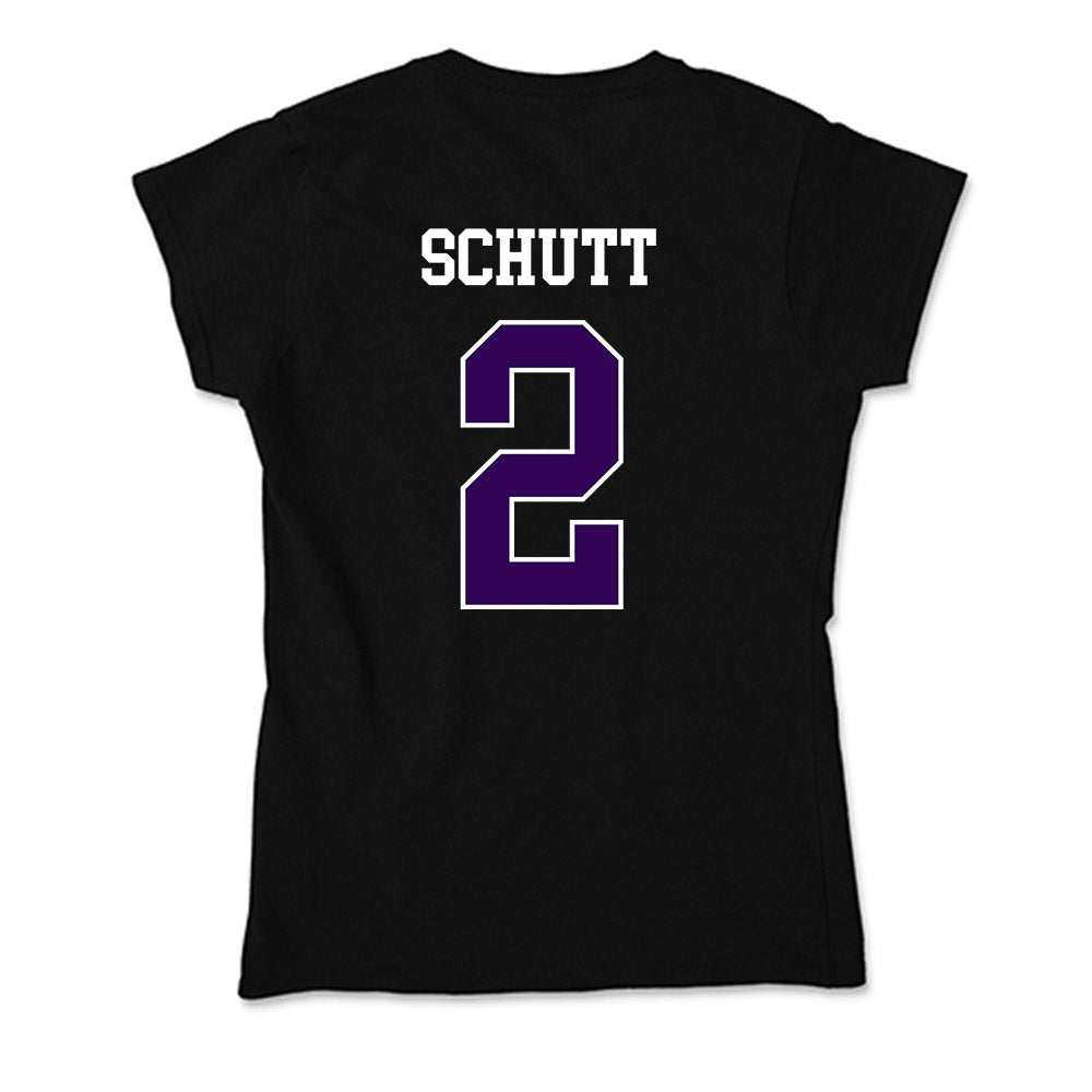 Kansas State - NCAA Men's Basketball : Jaden Schutt - Soft Style Women’s T-Shirt-1