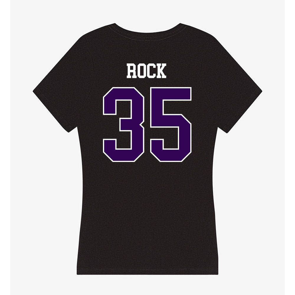 Kansas State - NCAA Men's Basketball : Jeffrey Rock - Women's V-Neck T-Shirt-1