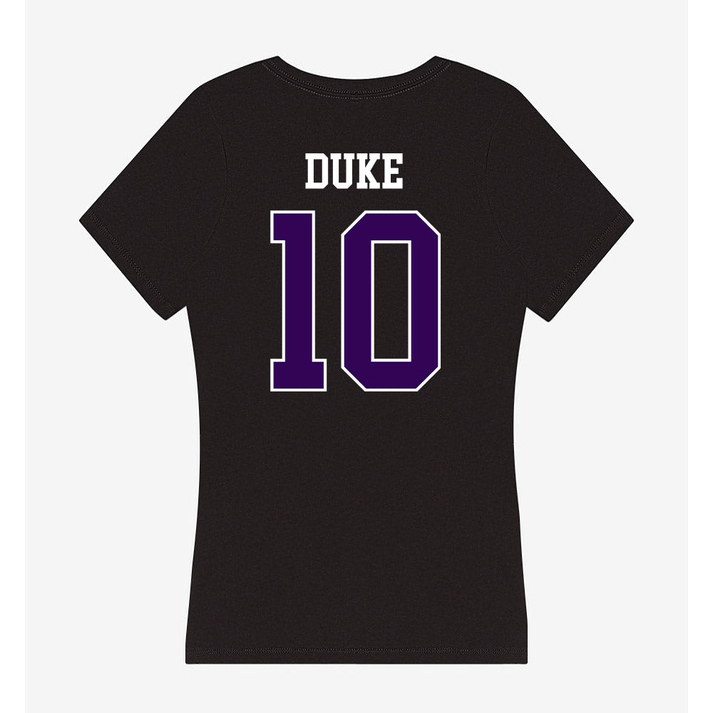 Kansas State - NCAA Baseball : Tanner Duke - Women's V-Neck T-Shirt-1