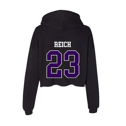 Kansas State - NCAA Baseball : Jonah Reich - Women's Crop Fleece Hoodie-1